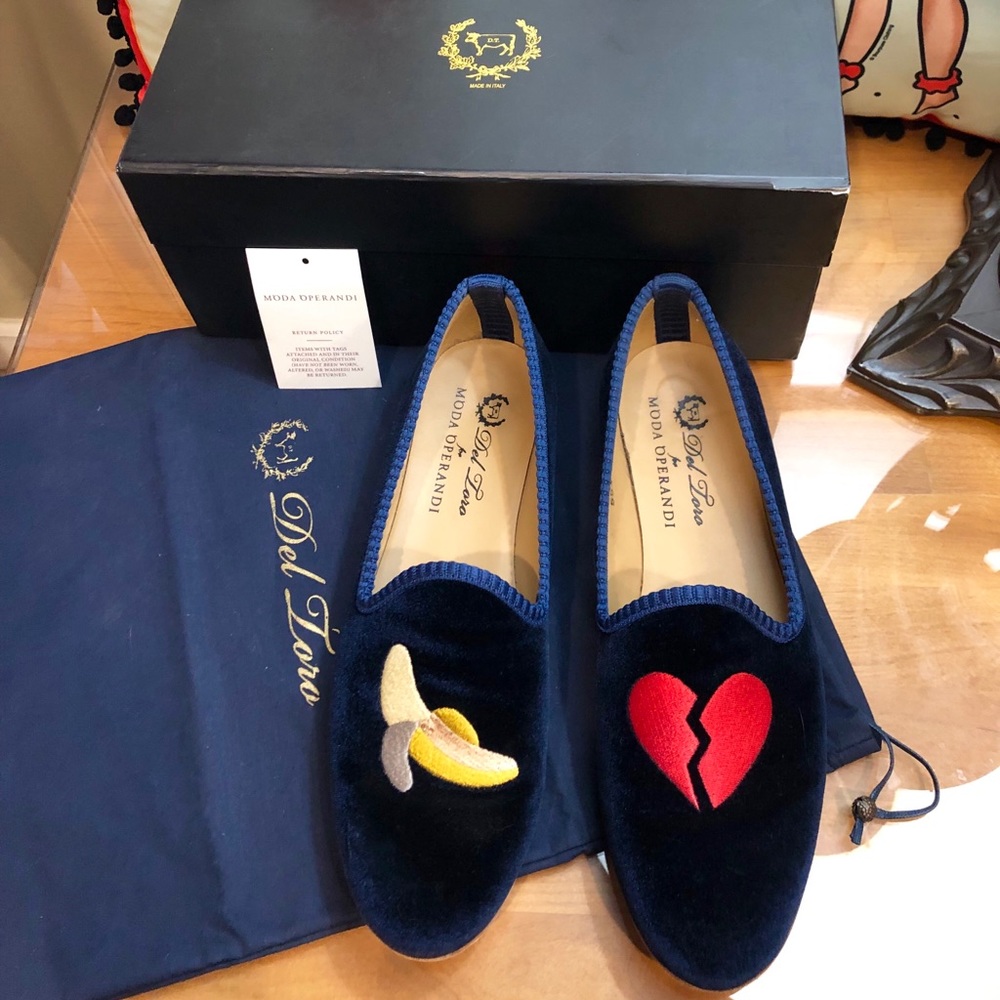 Banana split Blue Red heart RARE shoes Del Toro 9 - Picture 2 of 8